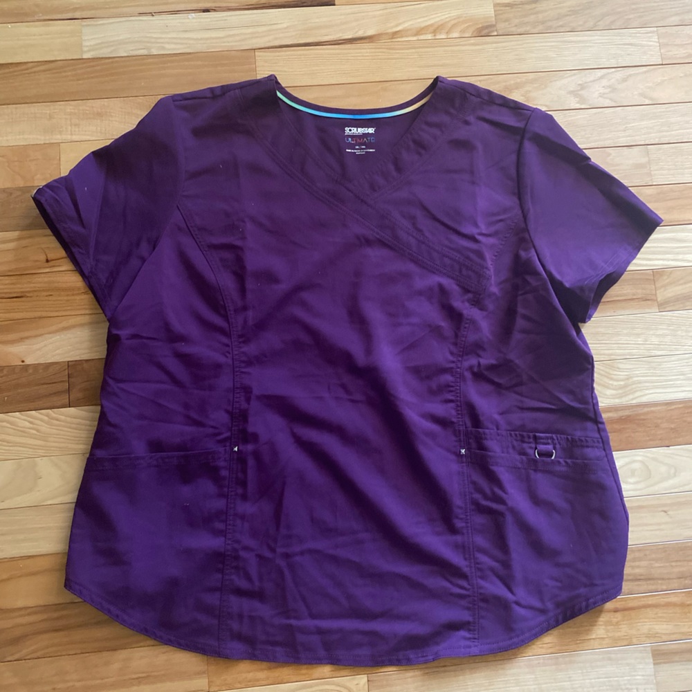 Purple scrub top